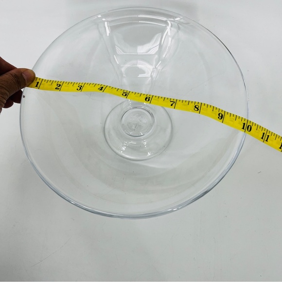 Simon Pearce Hand Blown Clear Crystal Pedestal Compote, Centerpiece Bowl Rare - Picture 16 of 16